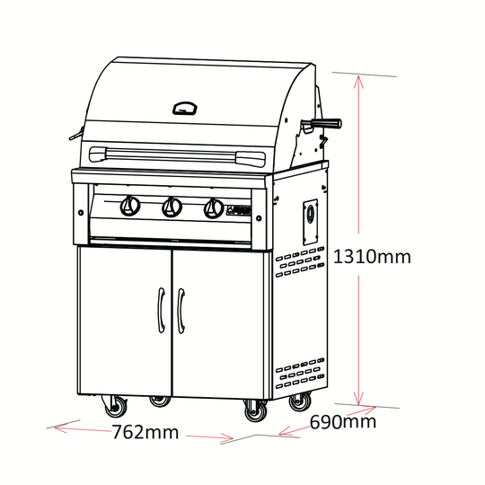 Deluxe - 30″ Gas BBQ