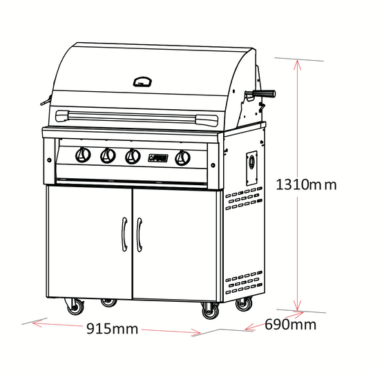 Deluxe - 36″ Gas BBQ