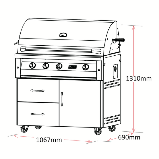 Deluxe - 42″ Gas BBQ