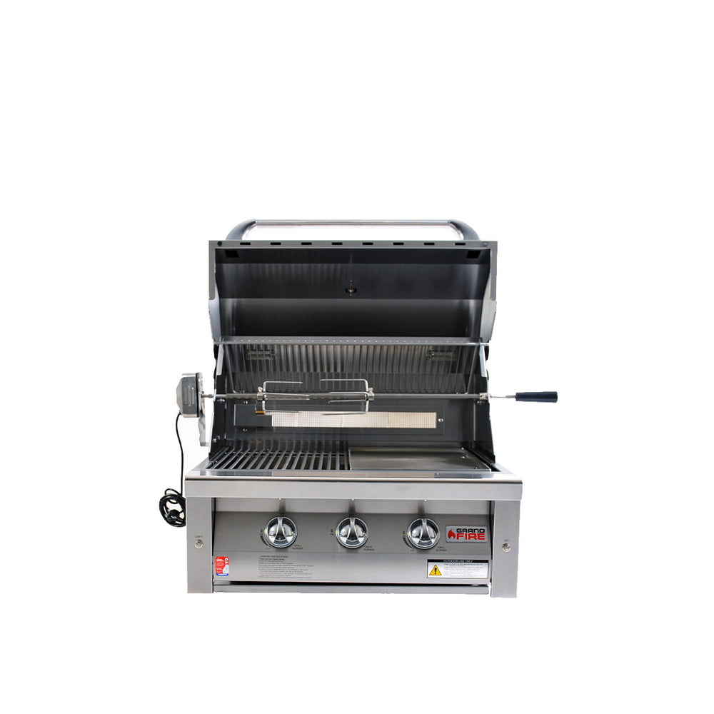 Deluxe 30" Gas BBQ Head Unit | For In-Build