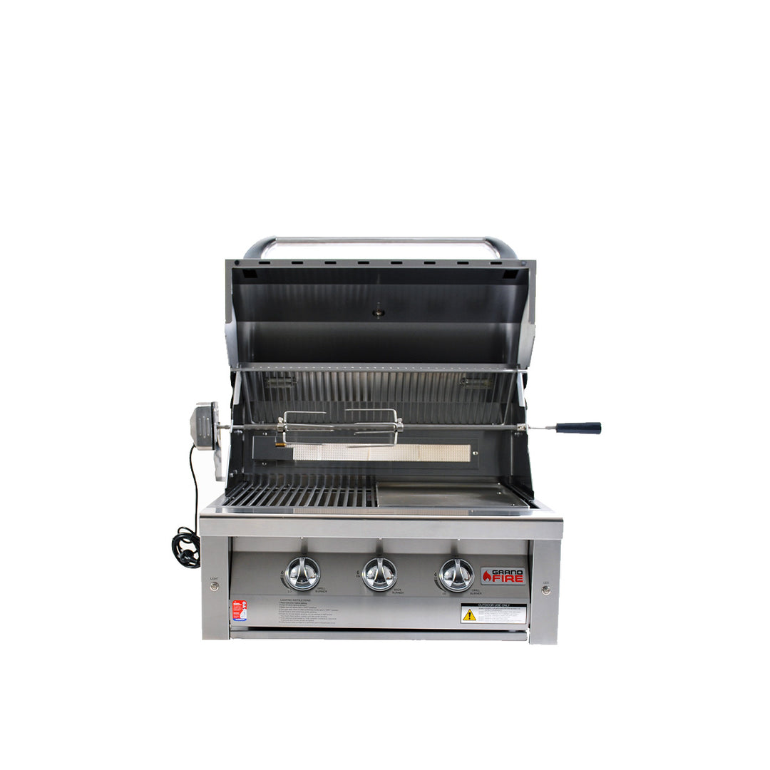 Deluxe 30" Gas BBQ Head Unit | For In-Build