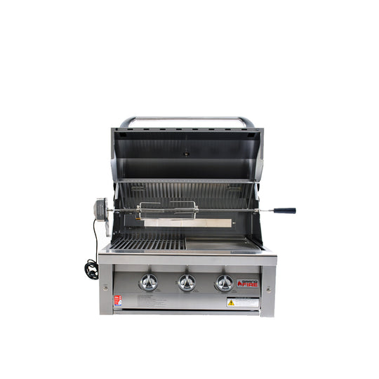 Deluxe 30" Gas BBQ Head Unit | For In-Build