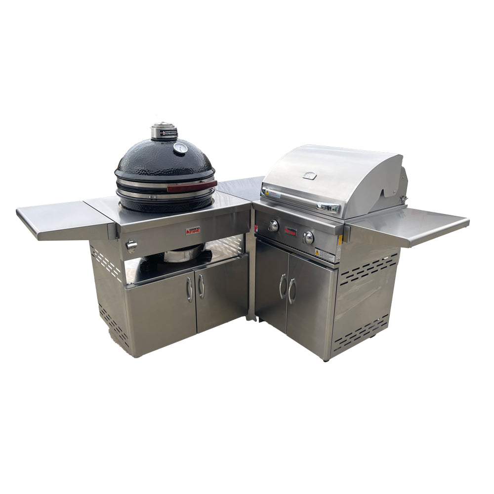 Kamado + Classic 26” Corner Combo