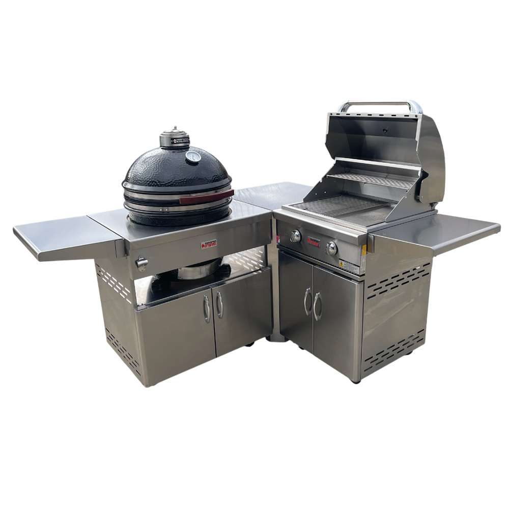 Kamado + Classic 26” Corner Combo