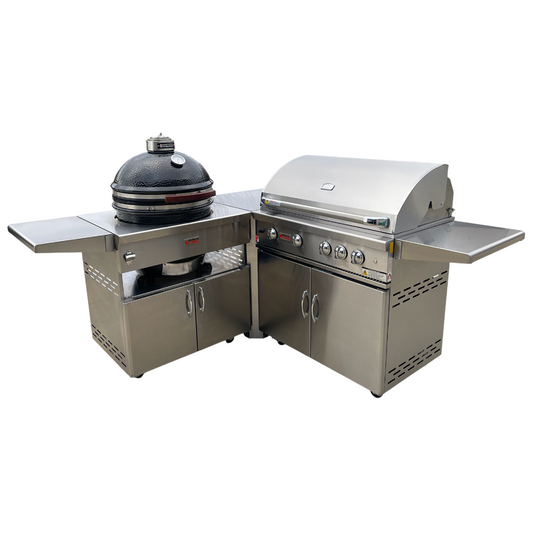 Kamado + Classic 38” Corner Combo
