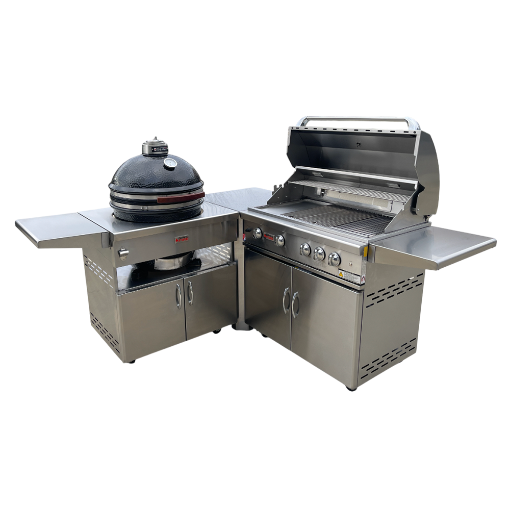 Kamado + Classic 38” Corner Combo