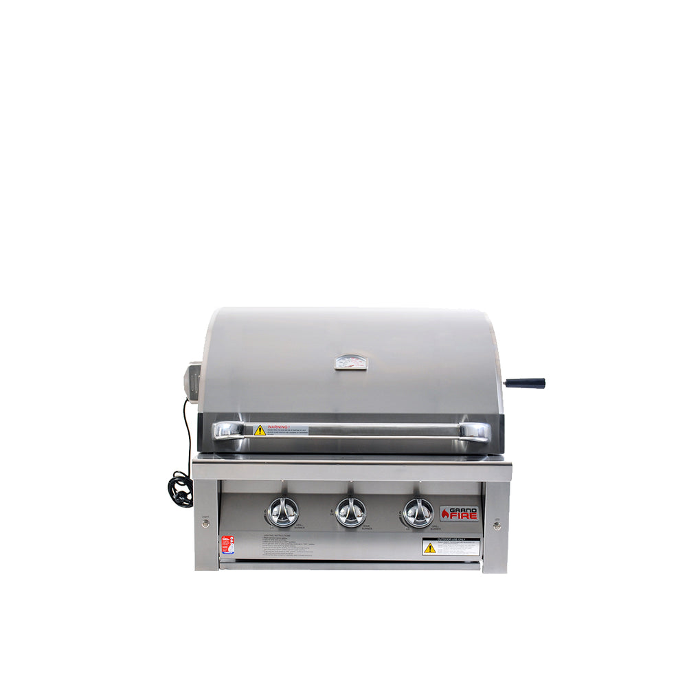 Deluxe 30" Gas BBQ Head Unit | For In-Build + FREE Fire Pit