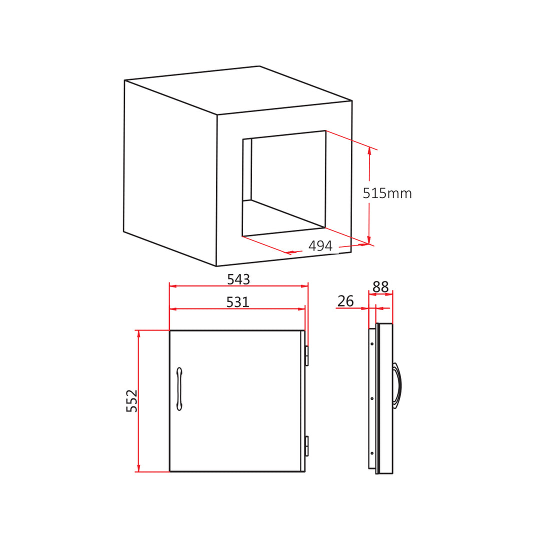 Single Vertical Door | For In-Build