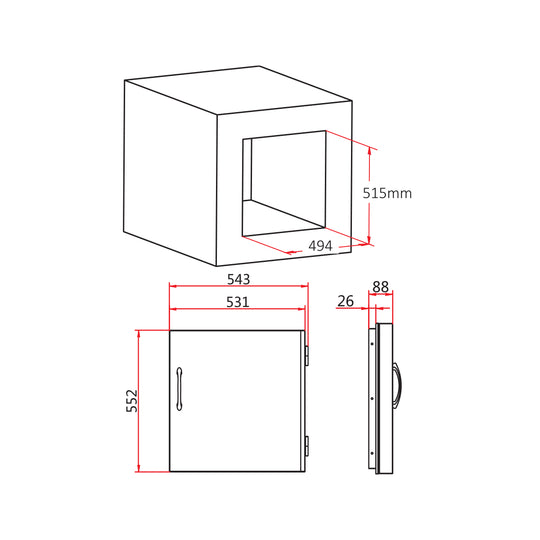 Single Vertical Door | For In-Build