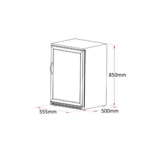 Single Door Alfresco Fridge